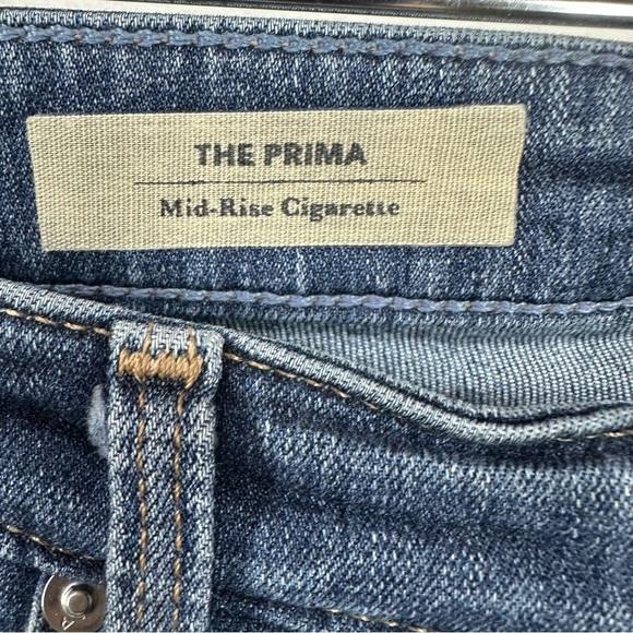 AG Adriano Goldschmied Size 27 The Prima Mid Rise Cigarette Stretch Jeans - Picture 6 of 13
